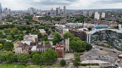 Obraz premium Lamberth palace London UK drone,aerial view