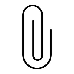 Paperclip Vector Line Icon