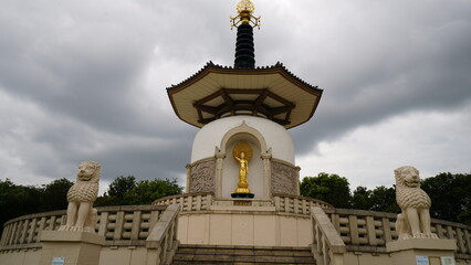 Buddhism statue, peace pagoda