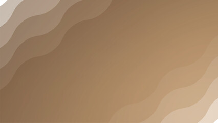 Brown wave paper cut abstract background vector image for backdrop or presentation