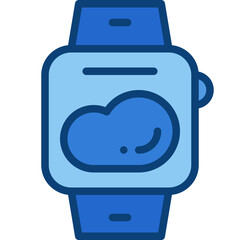 smart watch two tone icon
