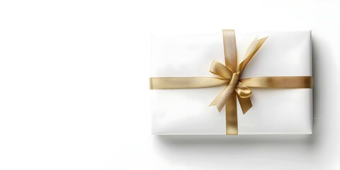 Golden luxury ticket or gift certificate isolated on white background. Concept Gift Certificate Design, Golden Ticket Mockup, Luxury Voucher Template