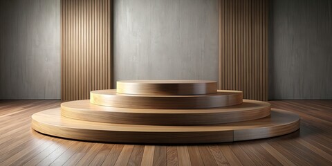 Wooden decorative display podium for showcasing items, wood, podium, display, decorative, showcase, stand, event, exhibition