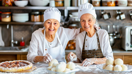 Generations in the Kitchen Joyful Baking Session with Elderly Women Man and a Young Child  Embracing Family Traditions and Creating Cherished Memories Through Cooking Together Brainstorming Magazine