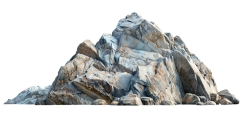 Rugged Mountain Peaks Against Black Background