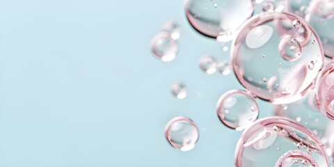 Macro shot of gel cosmetic product with bubbles skincare concept. Concept Beauty Photography, Cosmetic Product, Skincare Routine, Macro Photography, Soap Bubbles