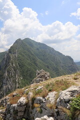 mountain landscape with sky