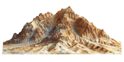 Majestic Mountain Ranges in a Desert Landscape