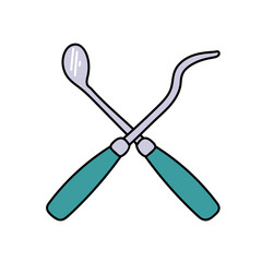 icon hand drawn color vector illustration