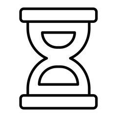 Hourglass Vector Line Icon