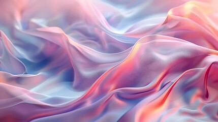 Obraz premium Ethereal Waves of Pastel Silk