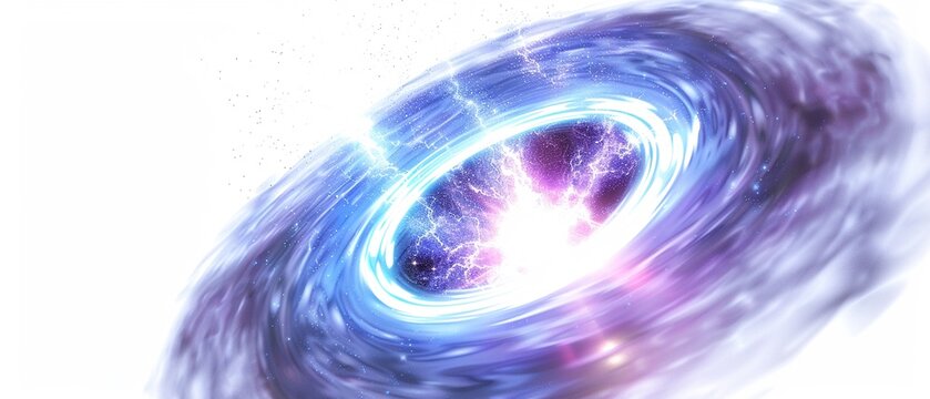 Quasar white isolated background