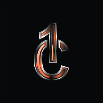 Letter 1C Modern Technology Creative Business Icon Creative Design Logo