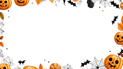 halloween pumpkin border frame