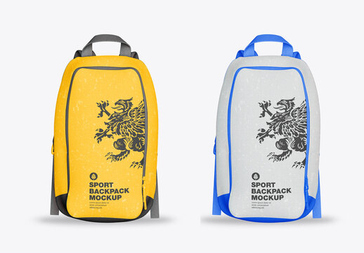 Sport Backpack Mockup