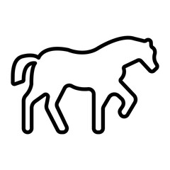 Horse Vector Line Icon