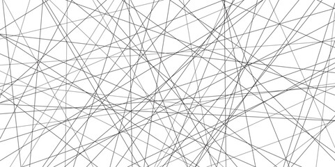 abstract black lines with white background.Creative and geometric shape with white luxury pattern and paper texture design in illustration with white line background.	