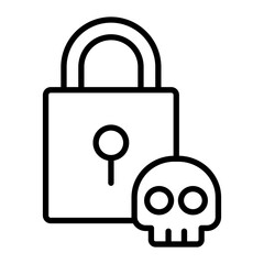 Padlock Vector Line Icon