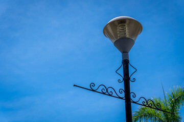 street lamp on sky background