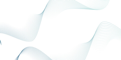 White wave curve lines banner background design. Abstract soft wave lines dynamic flowing blue light isolated background. Vector Illustration of the blue pattern of lines. stripes on white.