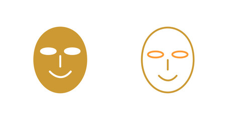 Ancient Face Mask Vector Icon