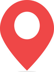 Loaction red pin icon. © JP