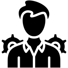 Administration vector icon illustration of Law & Legislation iconset.