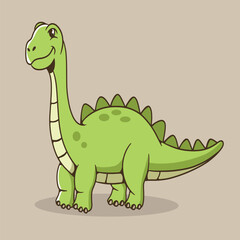 mascot character dinosaur good for brand, sticker, t shirt and kids education