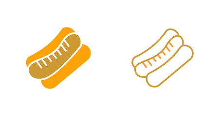 Hot Dog Vector Icon