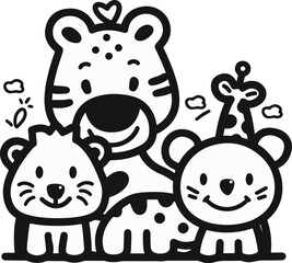 Happy Safari Animal Friends