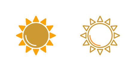 Sun Vector Icon