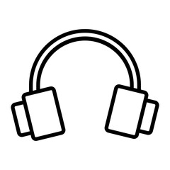 Ear Phone Vector Line Icon