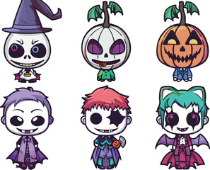 Cute Halloween Character Collection
