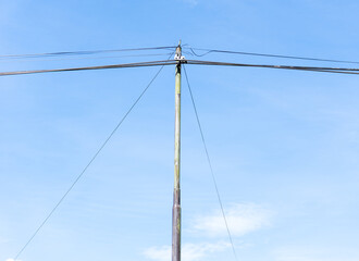 electricity poles at the countryside