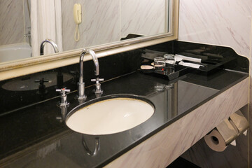 modern bathroom sink and faucet