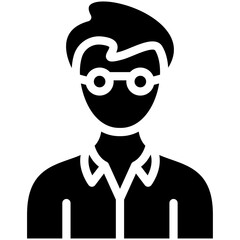 Teacher Male vector icon illustration of Business Training iconset.