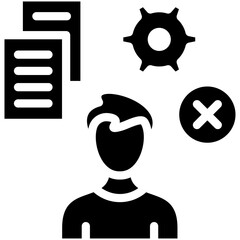 Struggle vector icon illustration of Business Training iconset.