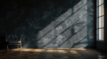 Interior room with chair and window