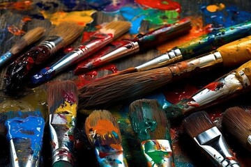 Obraz premium Ink Ink Brush Strokes Acrylic Expressions Brush Strokes Acrylic Expressions