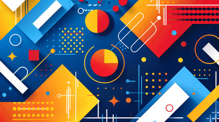 Obraz premium background vector art of geometric