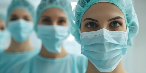 Skilled healthcare professionals delivering excellent care in a hospital environment. Concept Healthcare Services, Hospital Environment, Skilled Professionals, Excellent Care