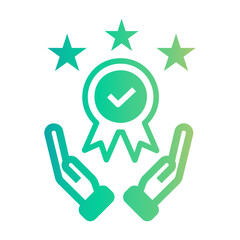 quality Line Gradient Icon