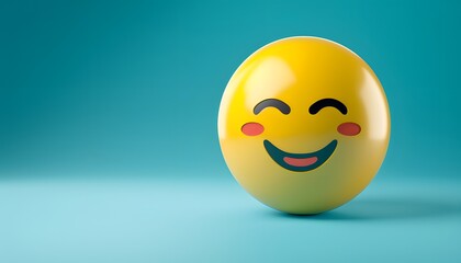 3d happiness emoji for world day of happiness