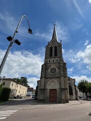 Obraz premium Church of Saint-Rémy in Vittel, France