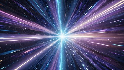 Fototapeta premium Dynamic vortex and glowing stars in deep space, cosmic wormholes and galaxies