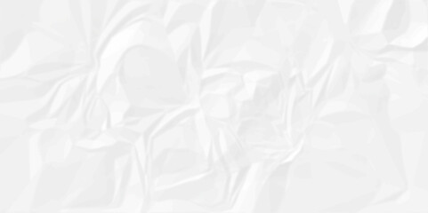 White wrinkly backdrop paper background. panorama grunge wrinkly paper texture. White crumpled and top view textures can be used for background of text or any contents.	