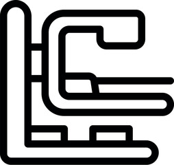 Magnetic resonance imaging scanner representing medical examination using strong magnetic fields and radio waves