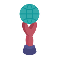 Football Defender Trophy Cup  concept, title of honor vector icon design, token of recognition symbol, Expression of gratitude sign, distinctive insignia stock illustration