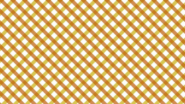 オレンジとブラウンのチェック柄の秋の雰囲気の背景動画