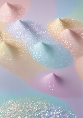 Fototapeta premium Soft Pastel Glitter: Dreamy Abstract Background